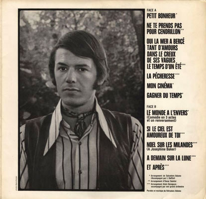 Intérieur album d'Adamo 1970